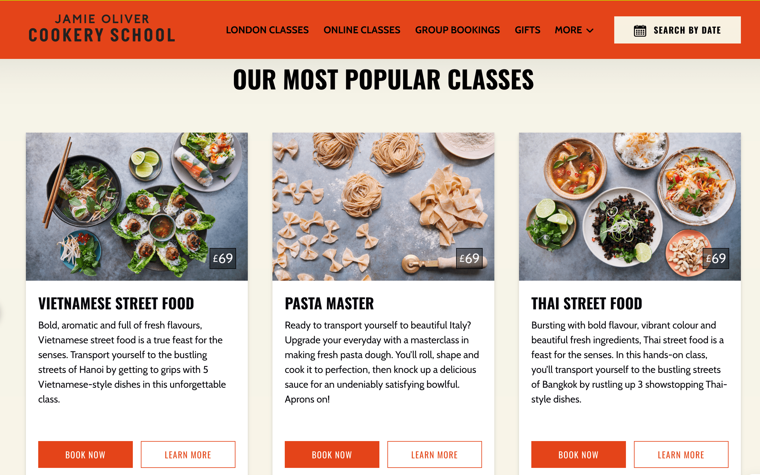 Jamie Oliver Cookery School offers courses as corporate gifts that your employees would love to attend