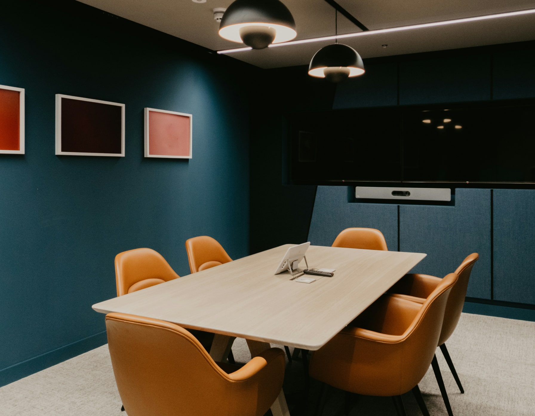 A conference room in London