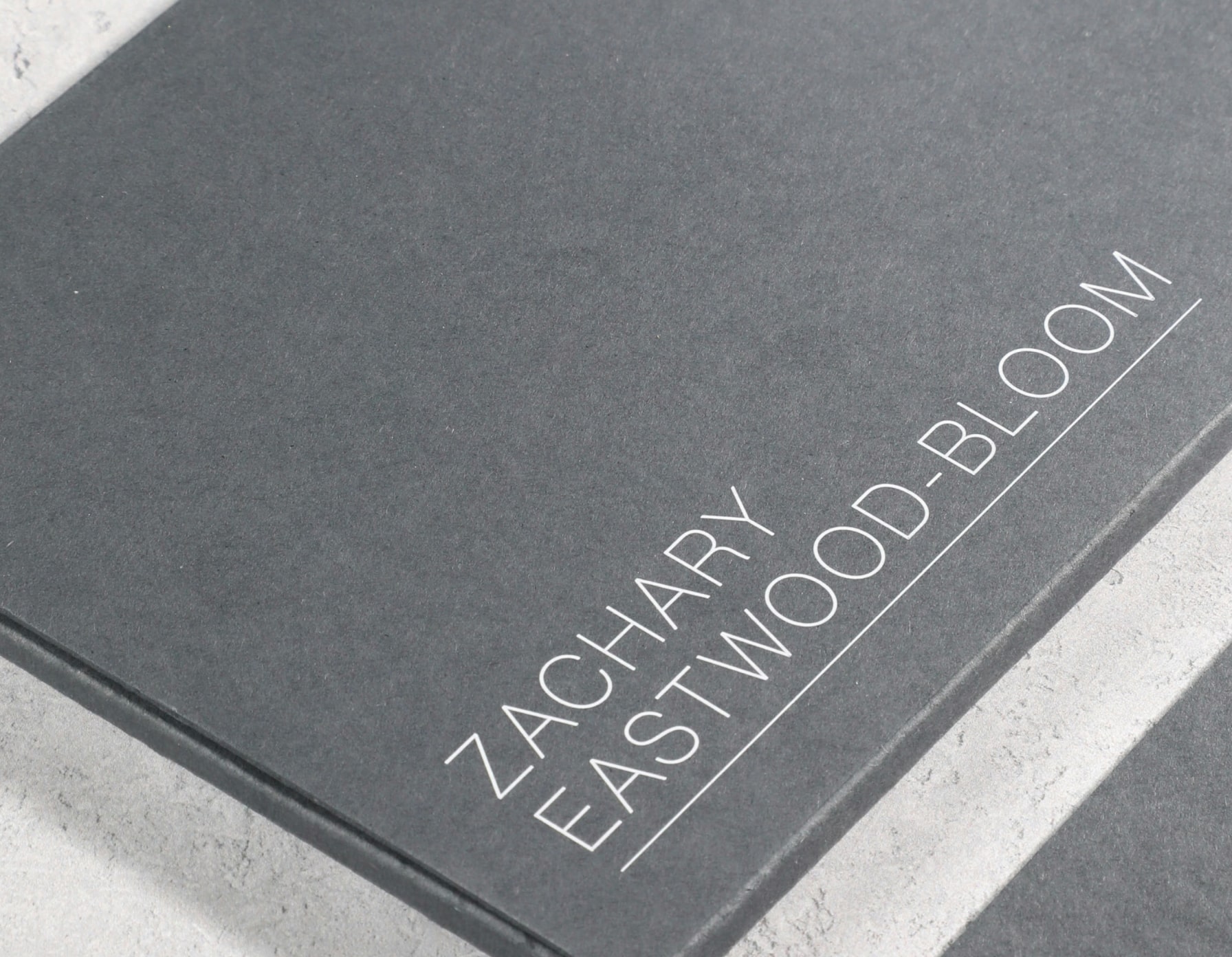 A business card