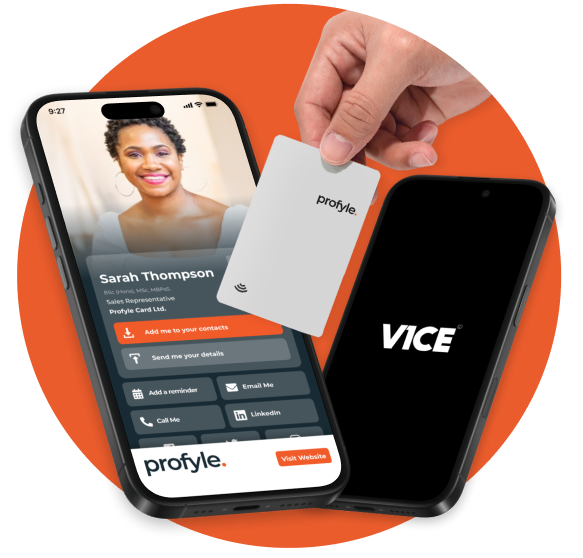 Profyle Digital Business & Contactless Card vs V1CE