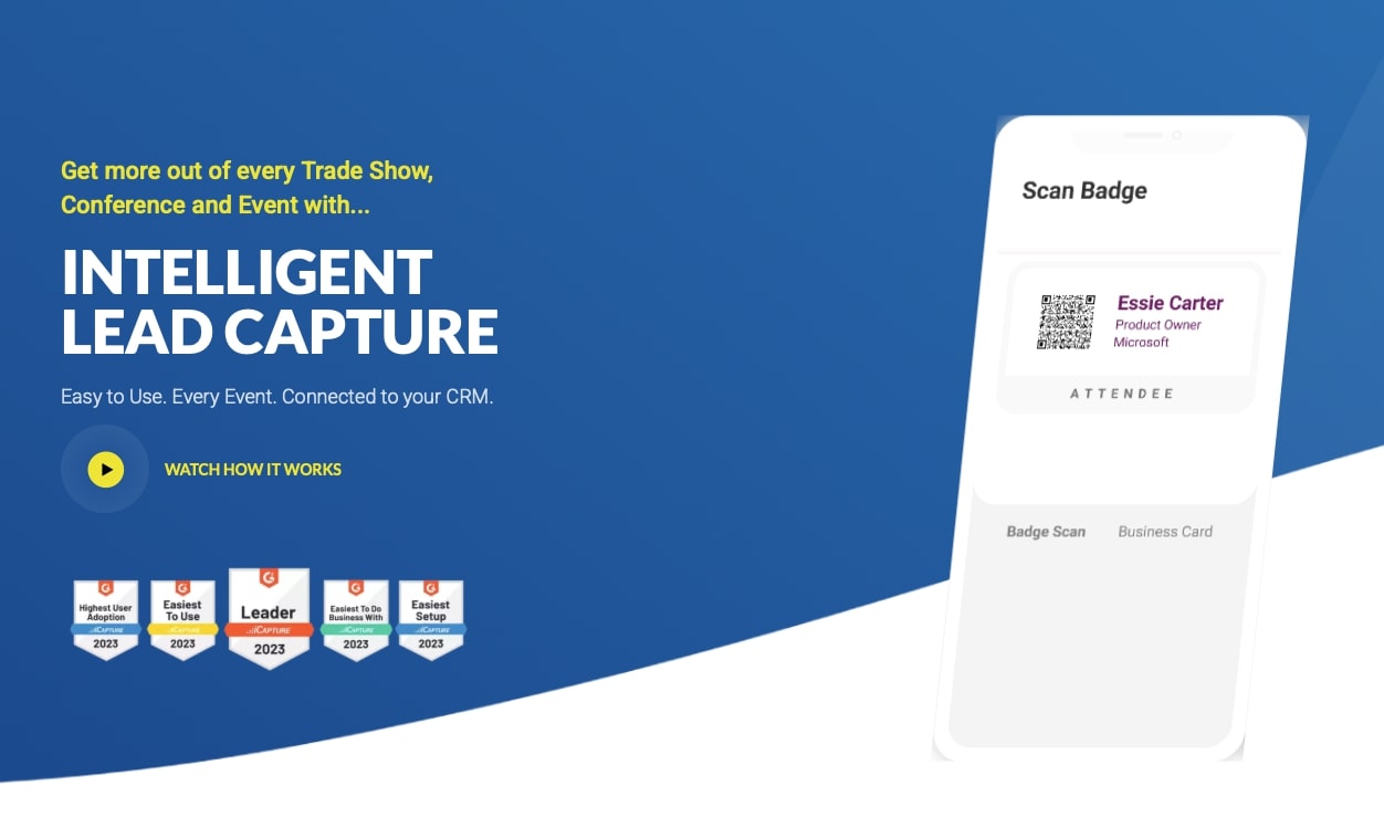 iCapture lead retrieval app