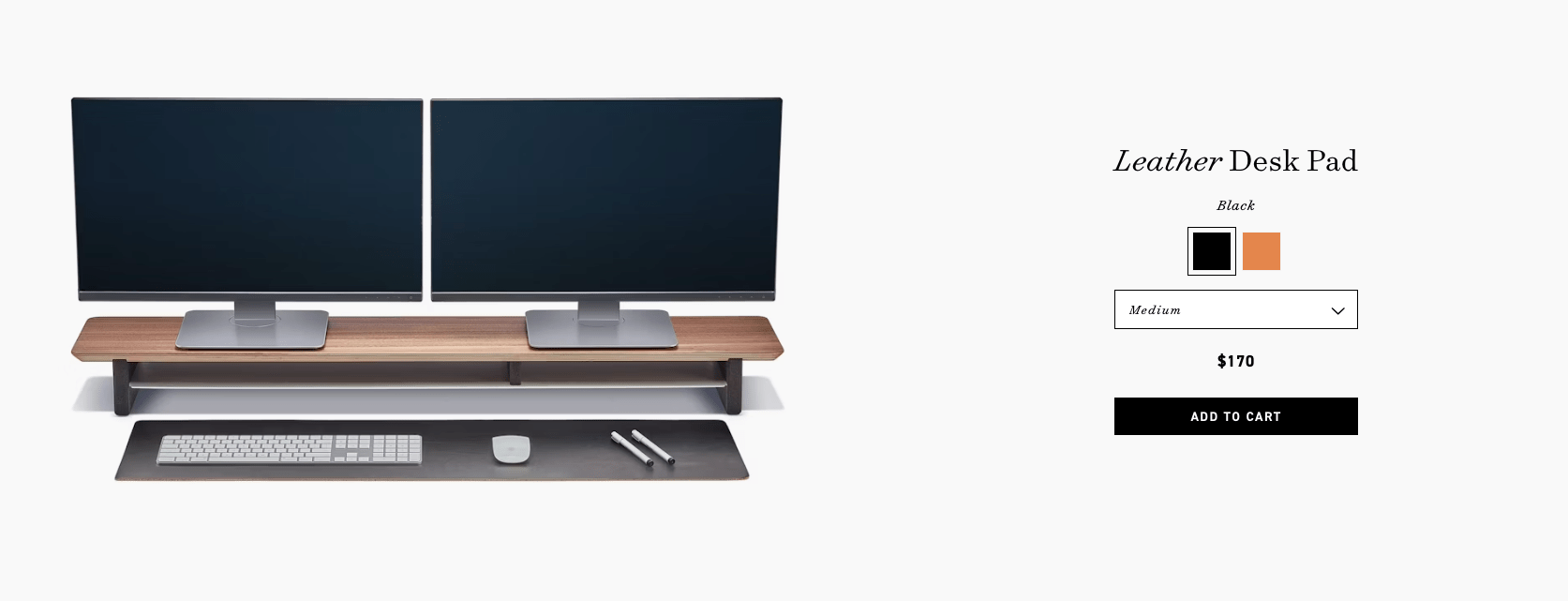 Luxury leather desk pad