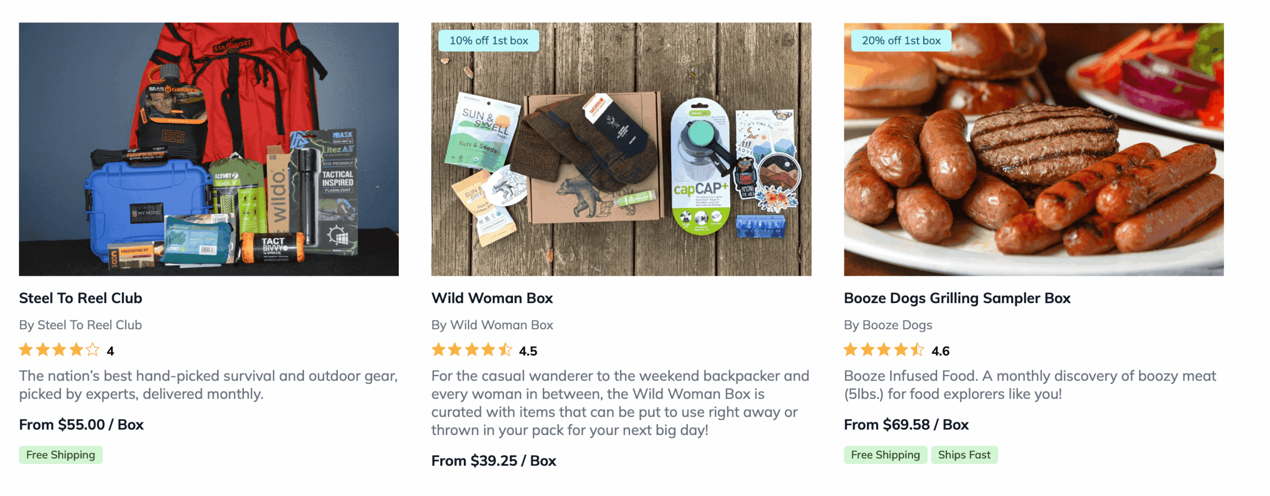 adventure gift boxes