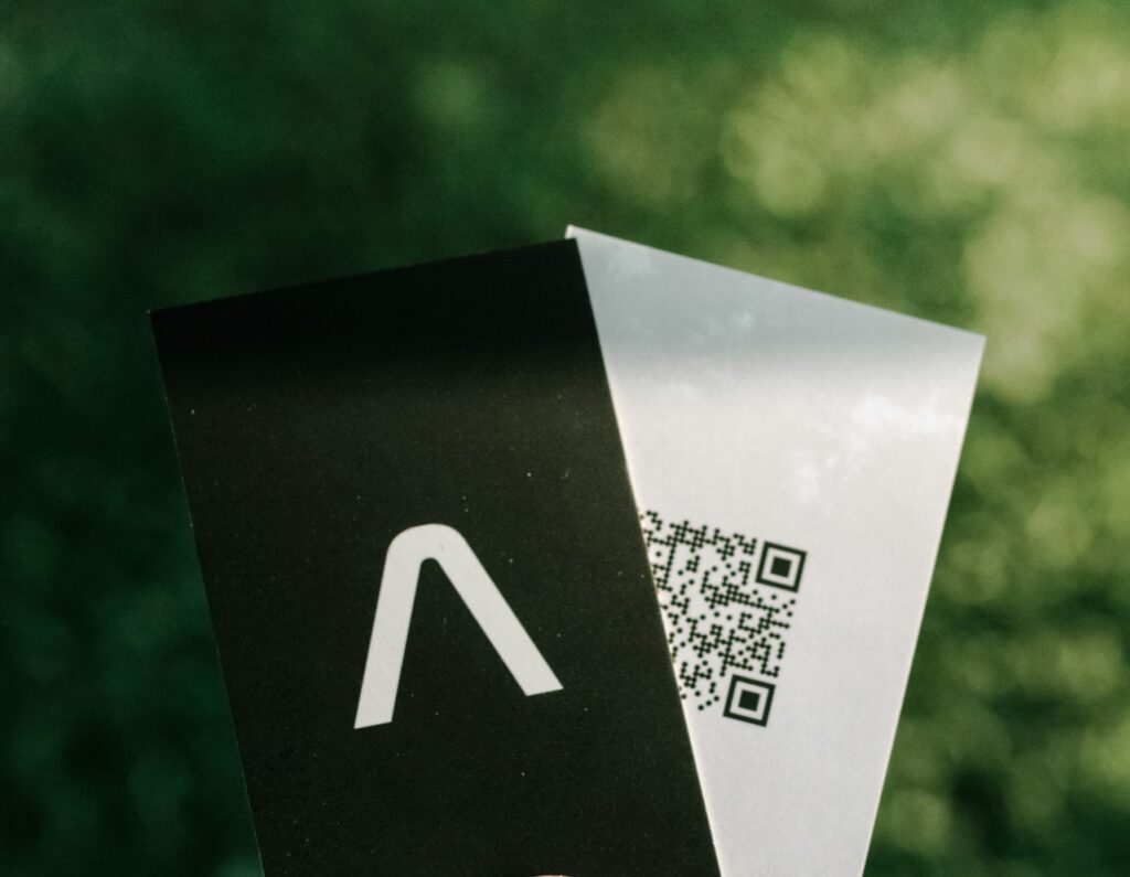 QR code business cards