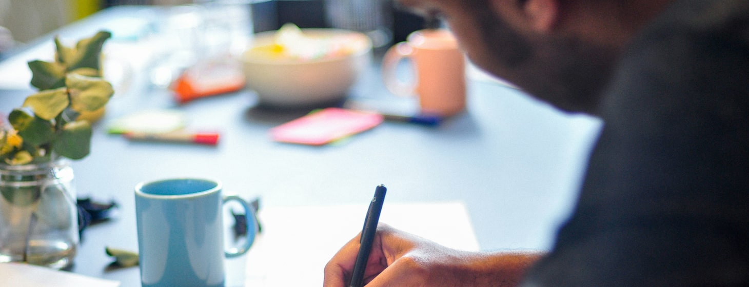 a marketer working on branding