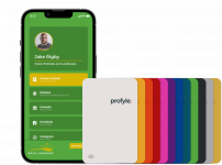 green digital business card