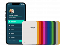 teal digital business card